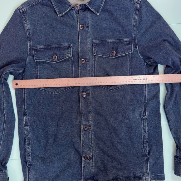 Faherty Dark Denim Overshirt Jacket Small - Picture 7 of 8